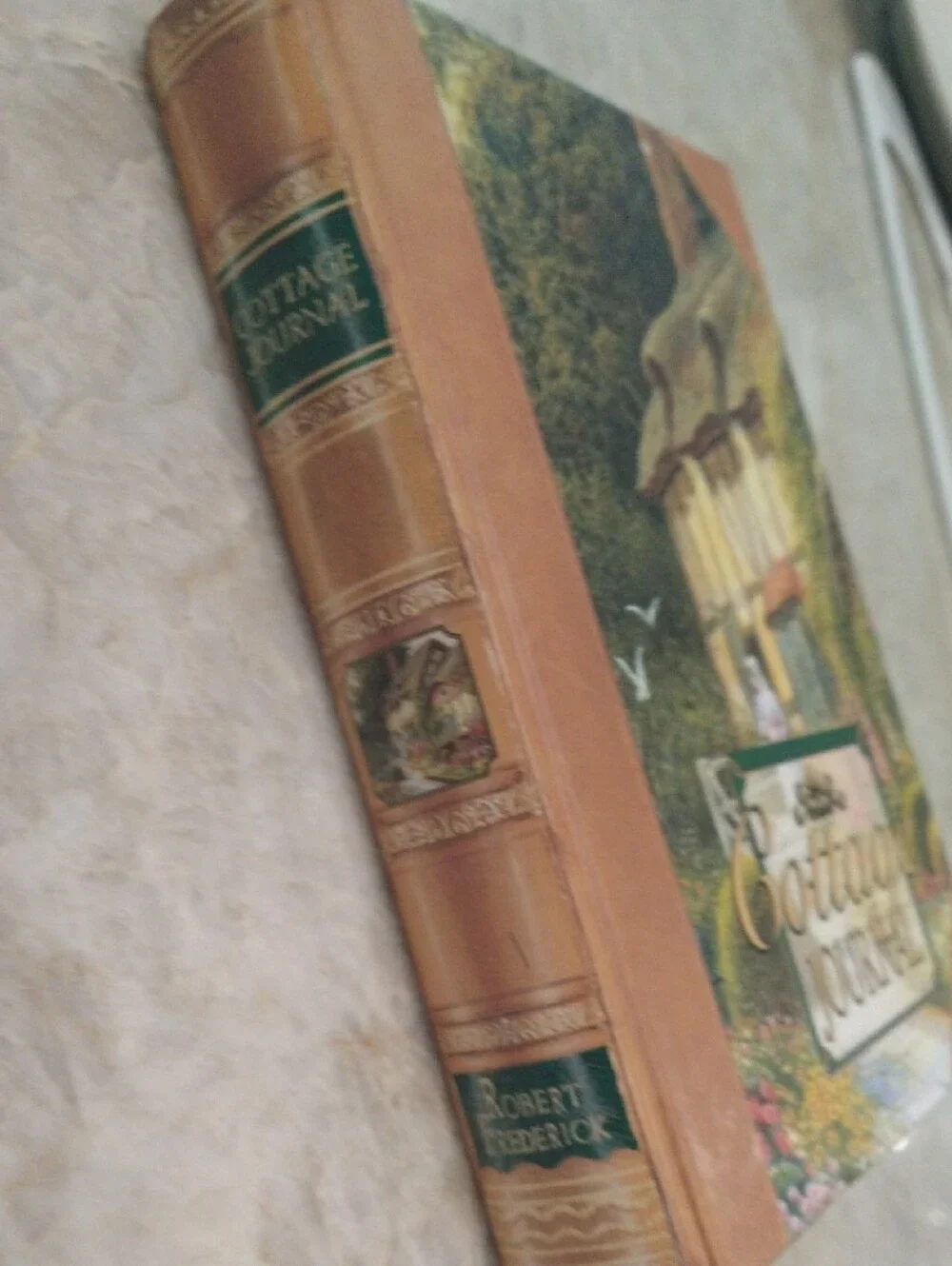 Hardcover Notebook - Brown and Multicolor